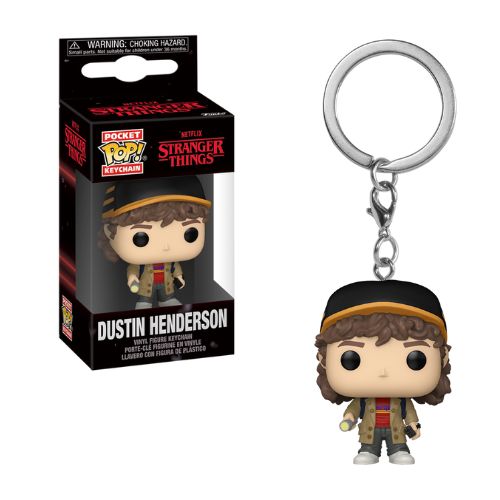 FUNKO POP! Stranger Things – Dustin Henderson Portachiavi 5cm  In box…x12